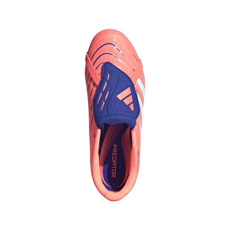 adidas Predator League Fold-Over Tongue FG/MG Youth Soccer Cleats - Orange/White - Best Buy Soccer