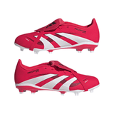 adidas Predator League Fold - Over Tongue Firm Ground Boots Junior Red/White - Best Buy Soccer
