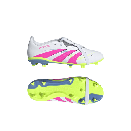 adidas Predator League Fold - Over Tongue Firm Ground Boots Junior White - Best Buy Soccer