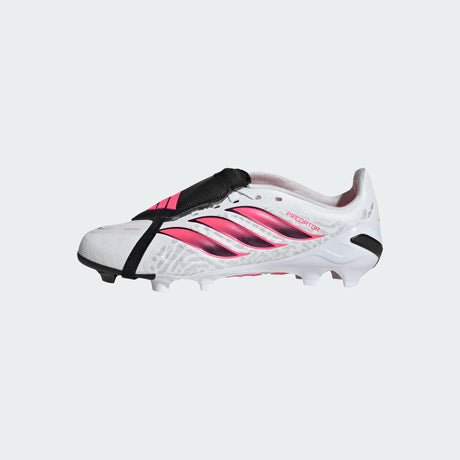 adidas Predator League Fold-Over Tongue Firm Ground Youth Soccer Cleats - White/Black - Best Buy Soccer