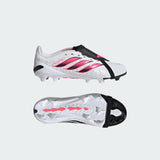 adidas Predator League Fold-Over Tongue Firm Ground Youth Soccer Cleats - White/Black - Best Buy Soccer