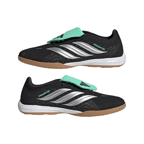 adidas Predator League Fold-Over Tongue IN Indoor Men's Soccer Shoes - Black/Silver/Mint - Best Buy Soccer
