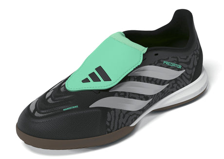 adidas Predator League Fold-Over Tongue IN Indoor Youth Soccer Shoe - Black/Silver - Best Buy Soccer