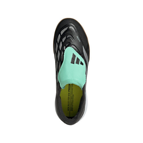adidas Predator League Fold-Over Tongue IN Indoor Youth Soccer Shoe - Black/Silver - Best Buy Soccer