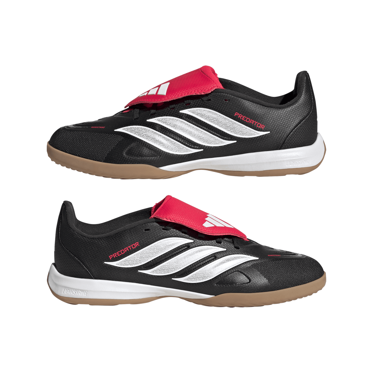 adidas Predator League Fold-Over Tongue IN Indoor Youth Soccer Shoes - Black/White - Best Buy Soccer
