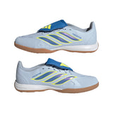 adidas Predator League Fold-Over Tongue IN Indoor Youth Soccer Shoes - Sky/Blue/Yellow - Best Buy Soccer
