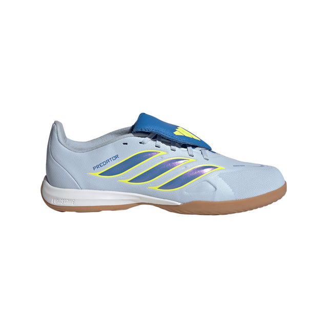 adidas Predator League Fold-Over Tongue IN Indoor Youth Soccer Shoes - Sky/Blue/Yellow - Best Buy Soccer