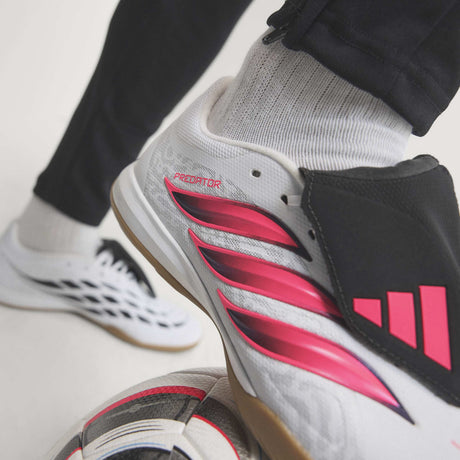 adidas Predator League Fold-Over Tongue Indoor Men's Soccer Shoes - White/Black - Best Buy Soccer