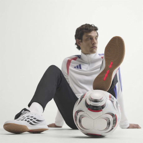 adidas Predator League Fold-Over Tongue Indoor Men's Soccer Shoes - White/Black - Best Buy Soccer