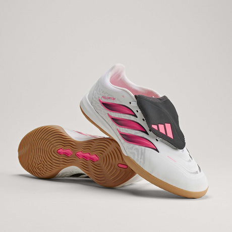 adidas Predator League Fold-Over Tongue Indoor Men's Soccer Shoes - White/Black - Best Buy Soccer