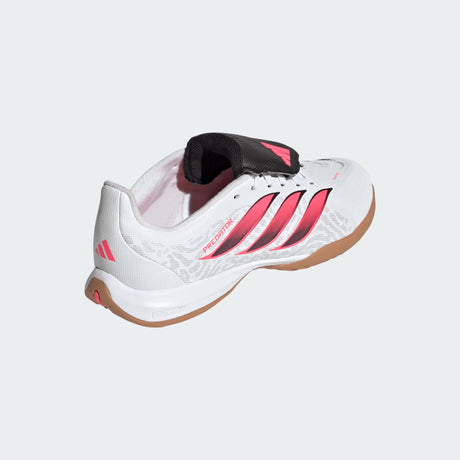 adidas Predator League Fold-Over Tongue Indoor Youth Soccer Shoes - White/Black - Best Buy Soccer