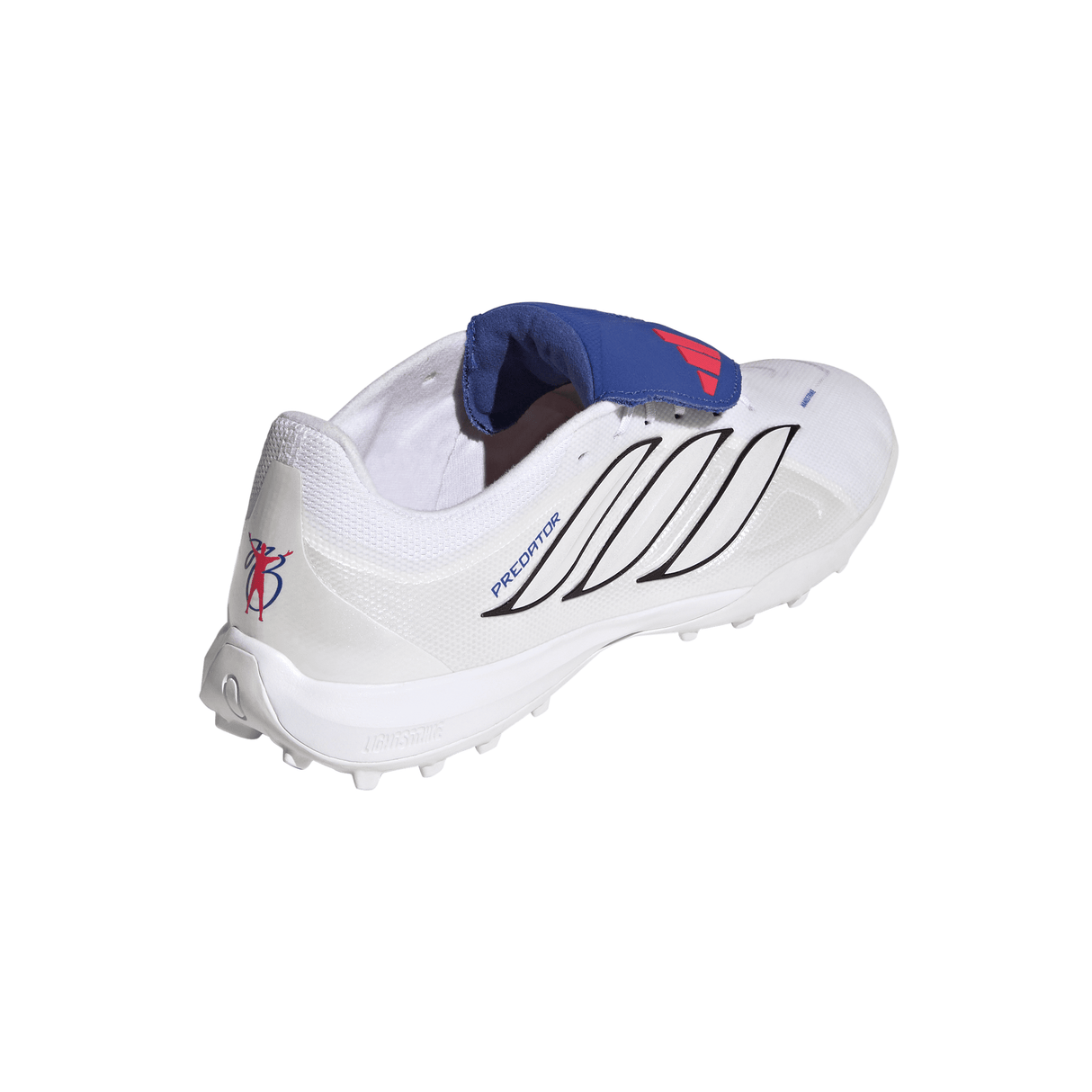 adidas Predator League Fold-Over Tongue TF Turf Men's Soccer Cleats - White/Zero Metallic/Blue - Best Buy Soccer