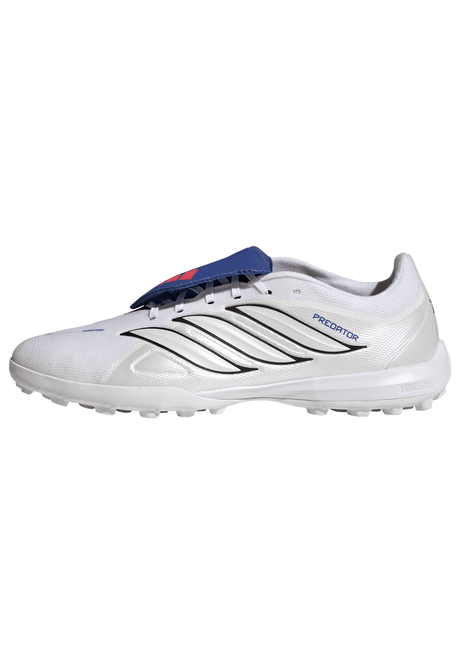 adidas Predator League Fold-Over Tongue TF Turf Men's Soccer Cleats - White/Zero Metallic/Blue - Best Buy Soccer