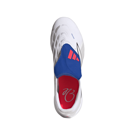 adidas Predator League Fold-Over Tongue TF Turf Men's Soccer Cleats - White/Zero Metallic/Blue - Best Buy Soccer