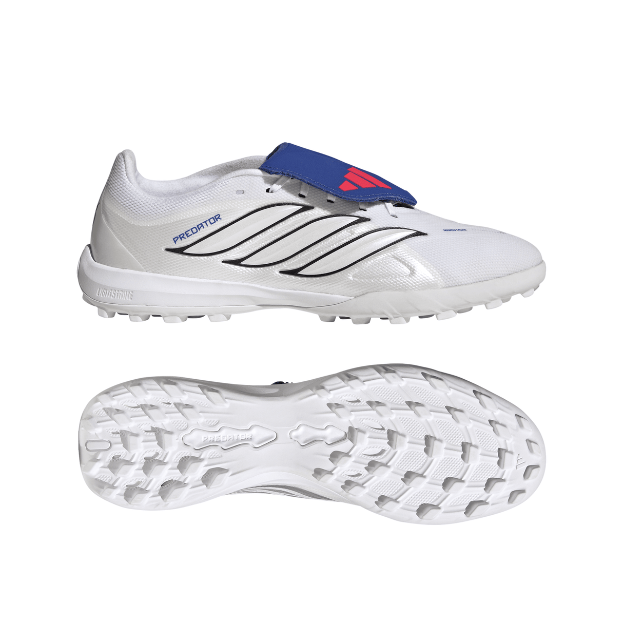 adidas Predator League Fold-Over Tongue TF Turf Men's Soccer Cleats - White/Zero Metallic/Blue - Best Buy Soccer