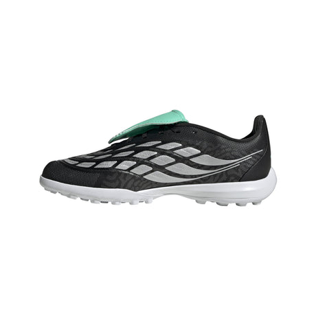 adidas Predator League Fold-Over Tongue TF Turf Youth Soccer Cleats - Black/Silver - Best Buy Soccer