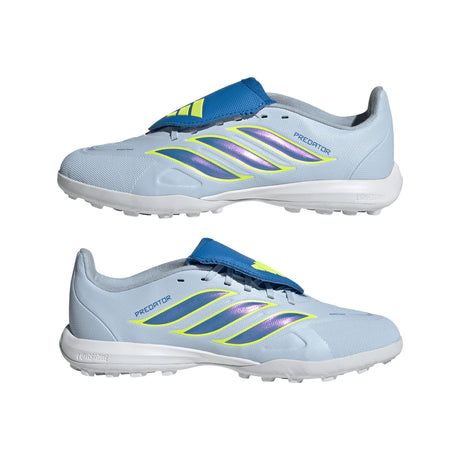 adidas Predator League Fold-Over Tongue TF Turf Youth Soccer Cleats -Sky/Blue/Yellow - Best Buy Soccer