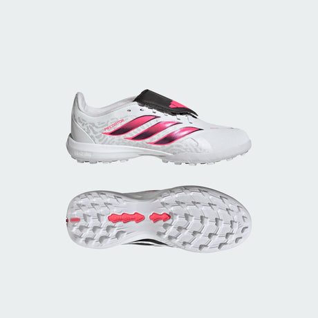 adidas Predator League Fold- Over Tongue Turf Youth Soccer Cleats - White/Black - Best Buy Soccer