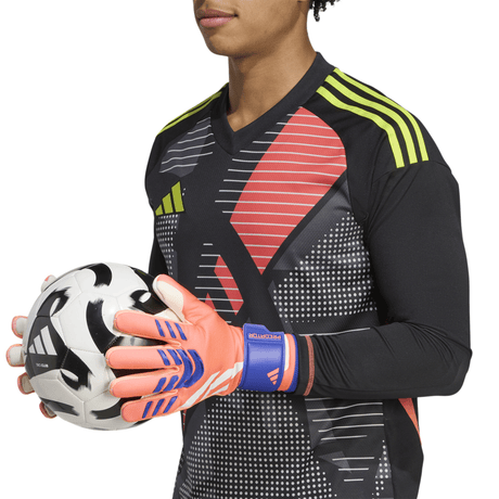 adidas Predator League Goalkeeper Men's Soccer Gloves - Orange/White/Blue - Best Buy Soccer