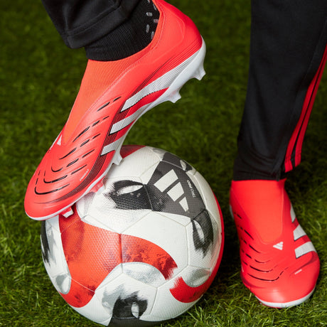 adidas Predator League Laceless FG/MG Firm/Multi - Ground Boots Red - Best Buy Soccer