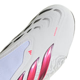 adidas Predator League Laceless Firm Ground Men's Soccer Cleats - White/Black - Best Buy Soccer