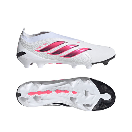 adidas Predator League Laceless Firm Ground Men's Soccer Cleats - White/Black - Best Buy Soccer