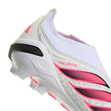 adidas Predator League Laceless Firm Ground Youth Soccer Cleats - White/Black - Best Buy Soccer