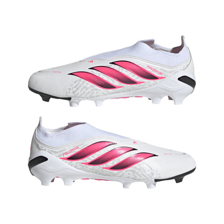 adidas Predator League Laceless Firm Ground Youth Soccer Cleats - White/Black - Best Buy Soccer