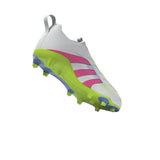 adidas Predator League Laceless Firm/Multi - Ground Boots Junior White/Pink - Best Buy Soccer