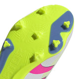 adidas Predator League Laceless Firm/Multi - Ground Boots Junior White/Pink - Best Buy Soccer