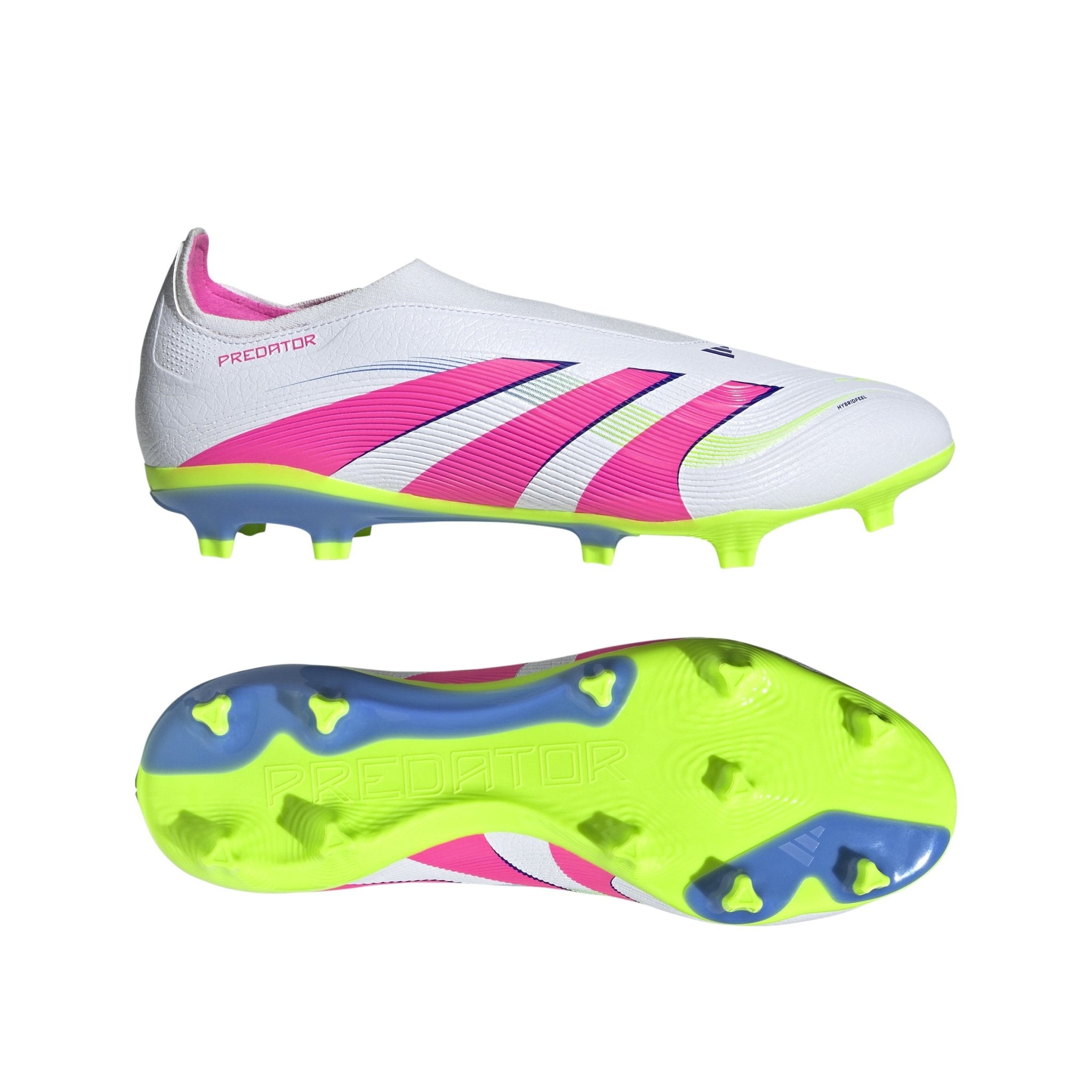 adidas Predator League Laceless Firm/Multi - Ground Boots White/Pink - Best Buy Soccer
