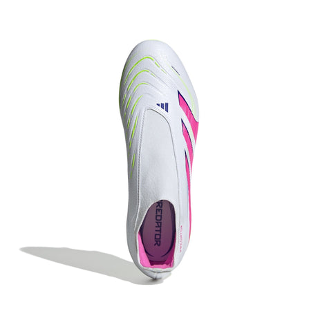 adidas Predator League Laceless Firm/Multi - Ground Boots White/Pink - Best Buy Soccer