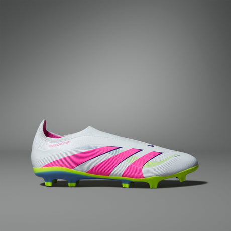 adidas Predator League Laceless Firm/Multi - Ground Boots White/Pink - Best Buy Soccer