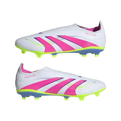 adidas Predator League Laceless Firm/Multi - Ground Boots White/Pink - Best Buy Soccer