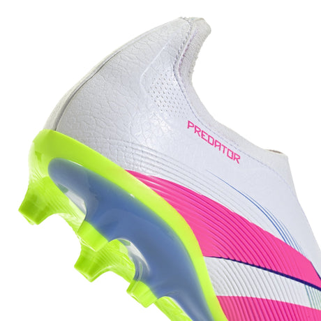 adidas Predator League Laceless Firm/Multi - Ground Boots White/Pink - Best Buy Soccer