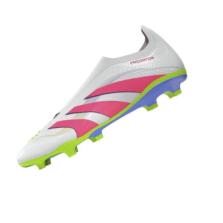 adidas Predator League Laceless Firm/Multi - Ground Boots White/Pink - Best Buy Soccer