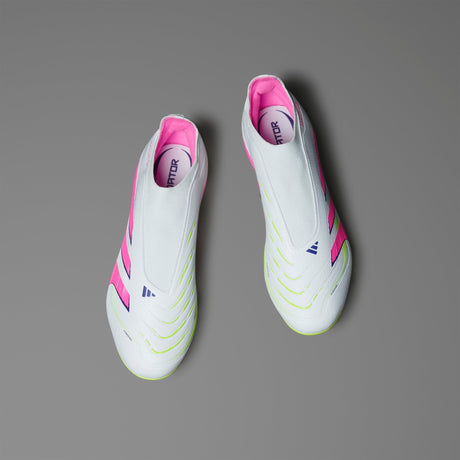 adidas Predator League Laceless Firm/Multi - Ground Boots White/Pink - Best Buy Soccer