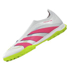 adidas Predator League Laceless Turf Boots White/Pink - Best Buy Soccer