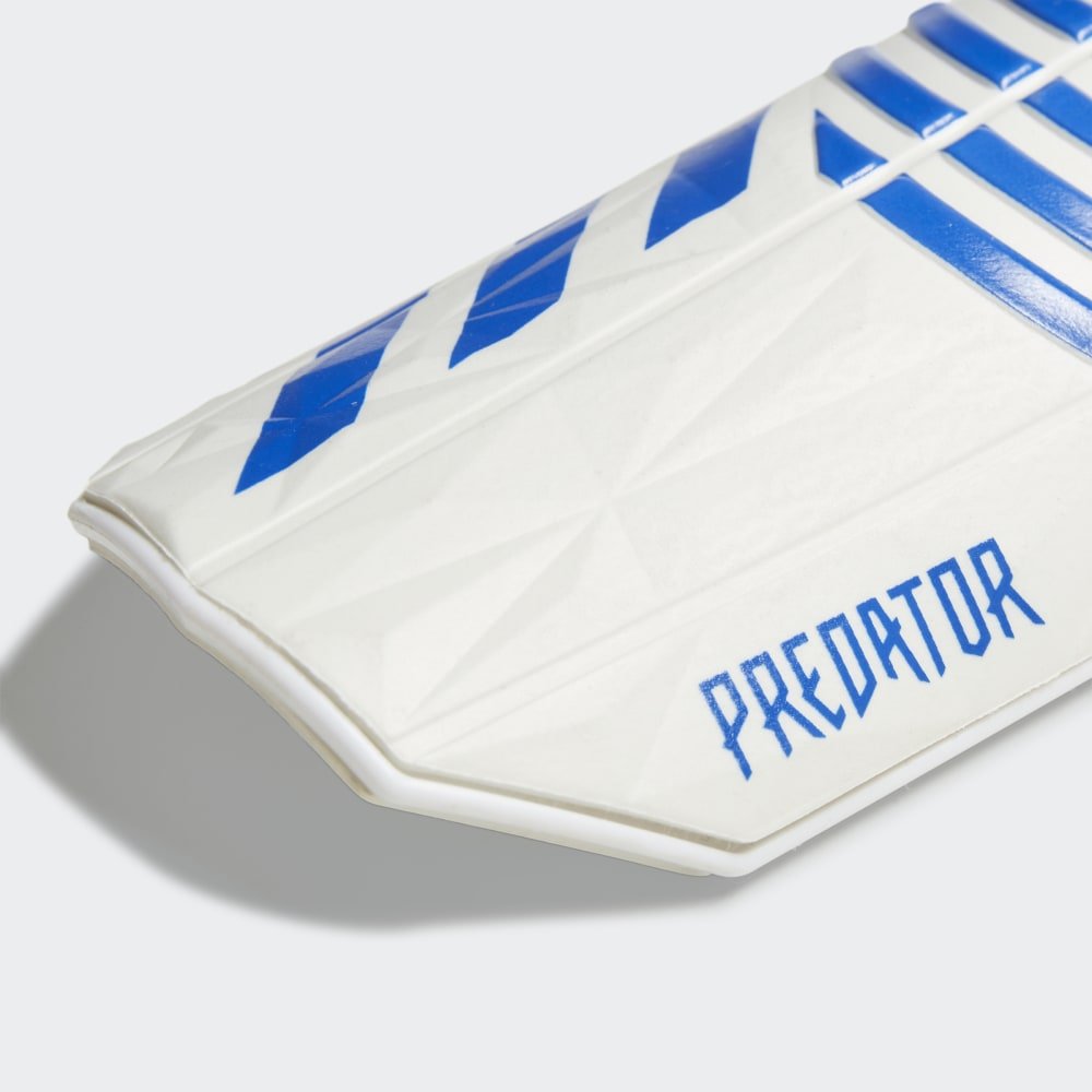 adidas Predator League Shin Guards White/Blue - Best Buy Soccer