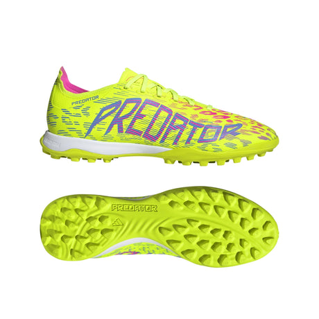 adidas Predator League Turf Boots Lemon/Blue - Best Buy Soccer
