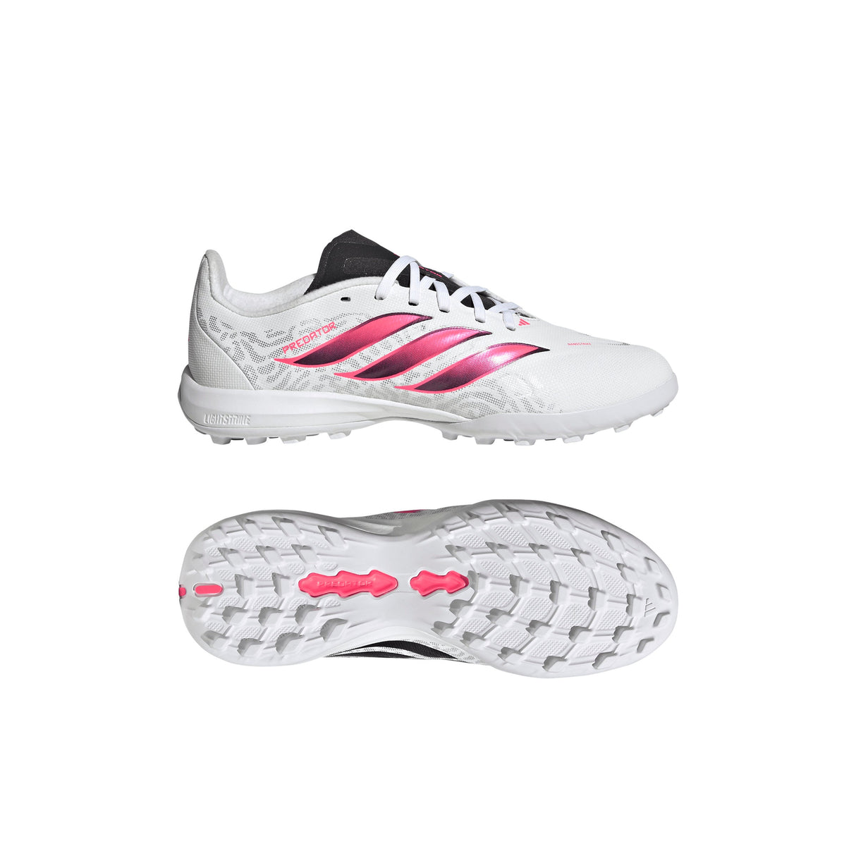 adidas Predator League Turf Youth Soccer Cleats - White/Black - Best Buy Soccer