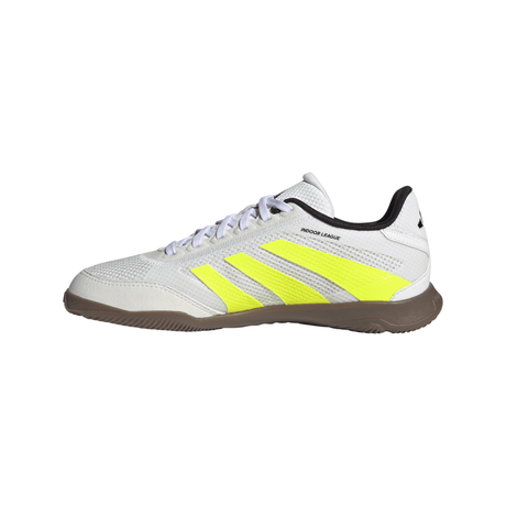 adidas Predator League Youth Indoor Shoes - White/Lemon - Best Buy Soccer