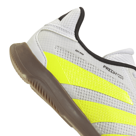 adidas Predator League Youth Indoor Shoes - White/Lemon - Best Buy Soccer