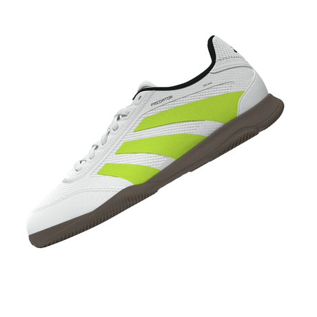 adidas Predator League Youth Indoor Shoes - White/Lemon - Best Buy Soccer