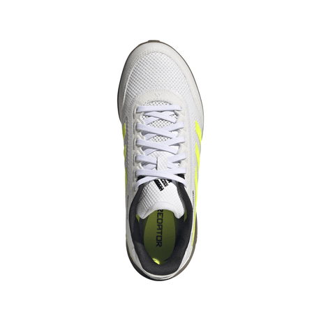 adidas Predator League Youth Indoor Shoes - White/Lemon - Best Buy Soccer