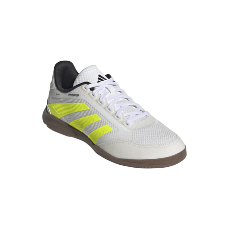 adidas Predator League Youth Indoor Shoes - White/Lemon - Best Buy Soccer