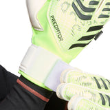adidas Predator Match Fingersave Goalkeeper Gloves - Lemon/White - Best Buy Soccer