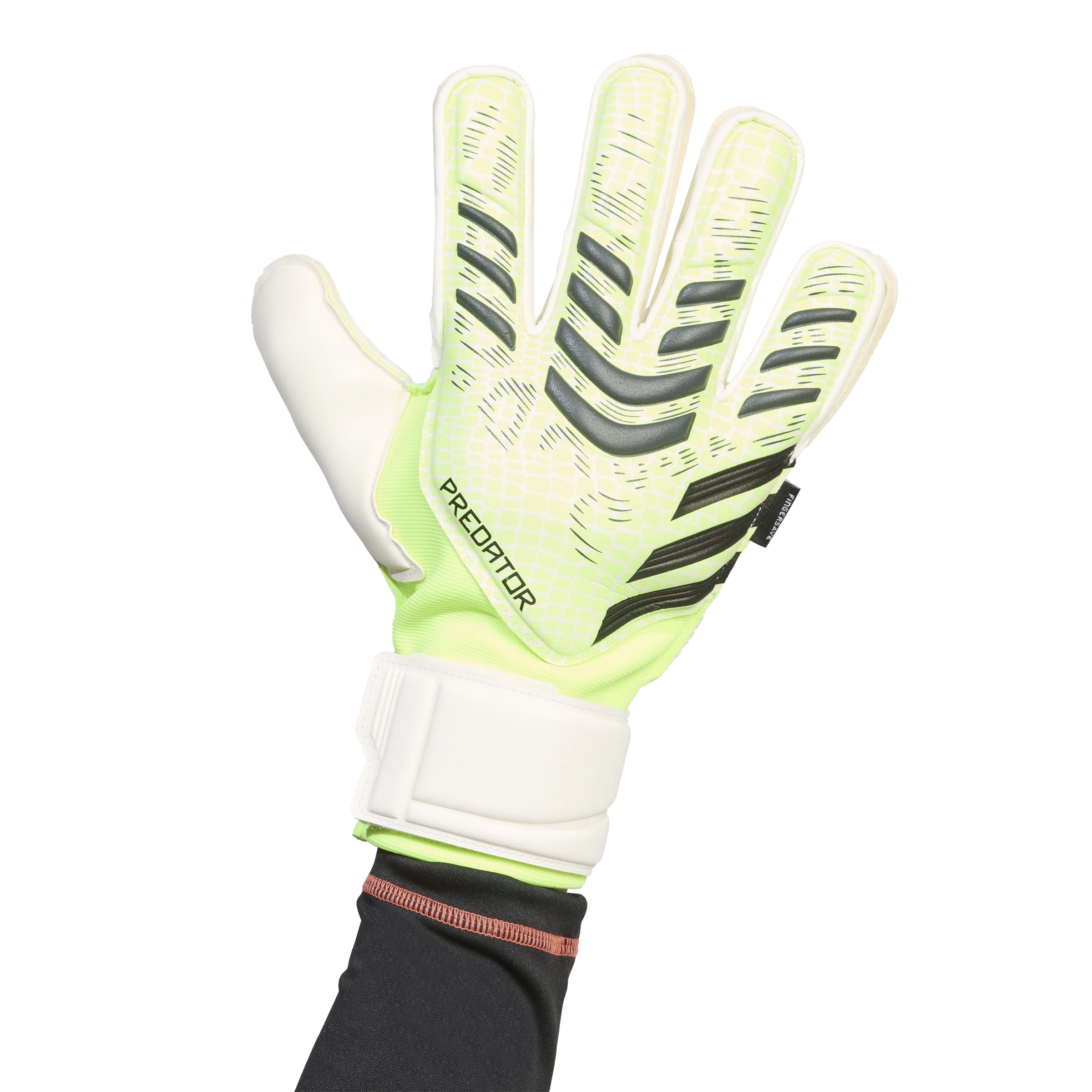 adidas Predator Match Fingersave Goalkeeper Gloves - Lemon/White - Best Buy Soccer