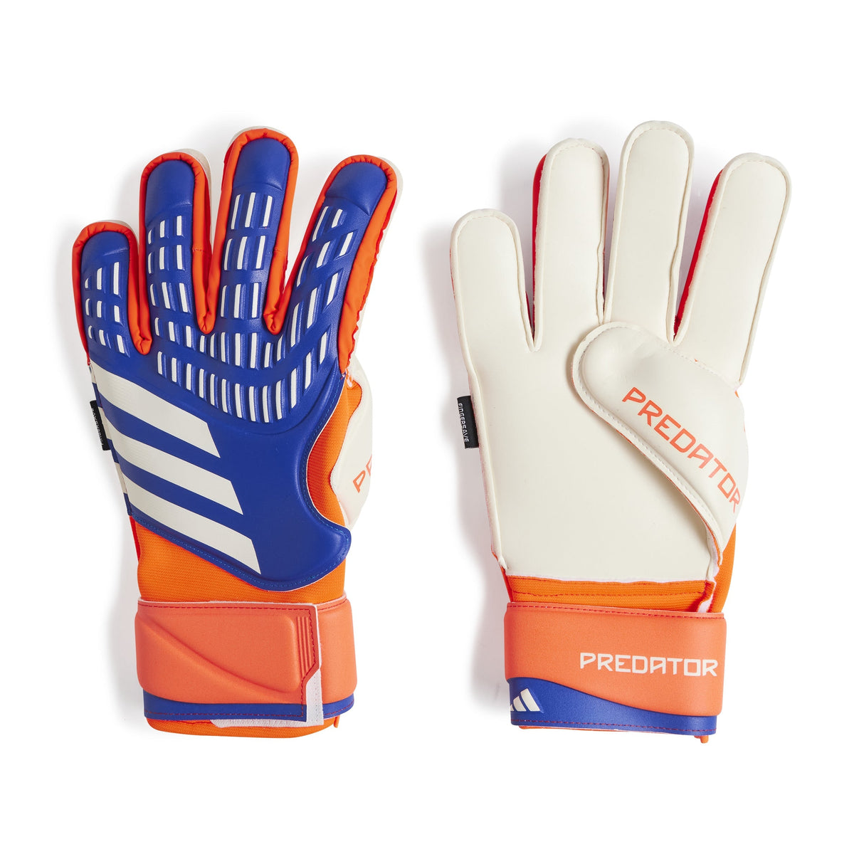 adidas Predator Match Fingersave Goalkeeper Gloves Lucid Blue/Red/White - Best Buy Soccer