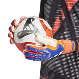 adidas Predator Match Fingersave Goalkeeper Gloves Lucid Blue/Red/White - Best Buy Soccer